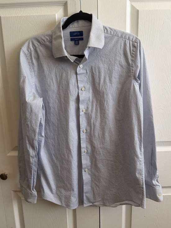 Apt. 9 Other - 5 for $25! Apt. 9 Light Blue Micro-Pattern Dress Shirt